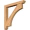Ekena Millwork Westlake Slat Smooth Bracket w/ Offset Brace, Western Red Cedar, 5 1/2"W x 38"D x 38"H BKT0604X38X38WTL06SWR - alternate 1
